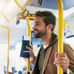 Young Man on Bus
