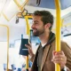 Young Man on Bus